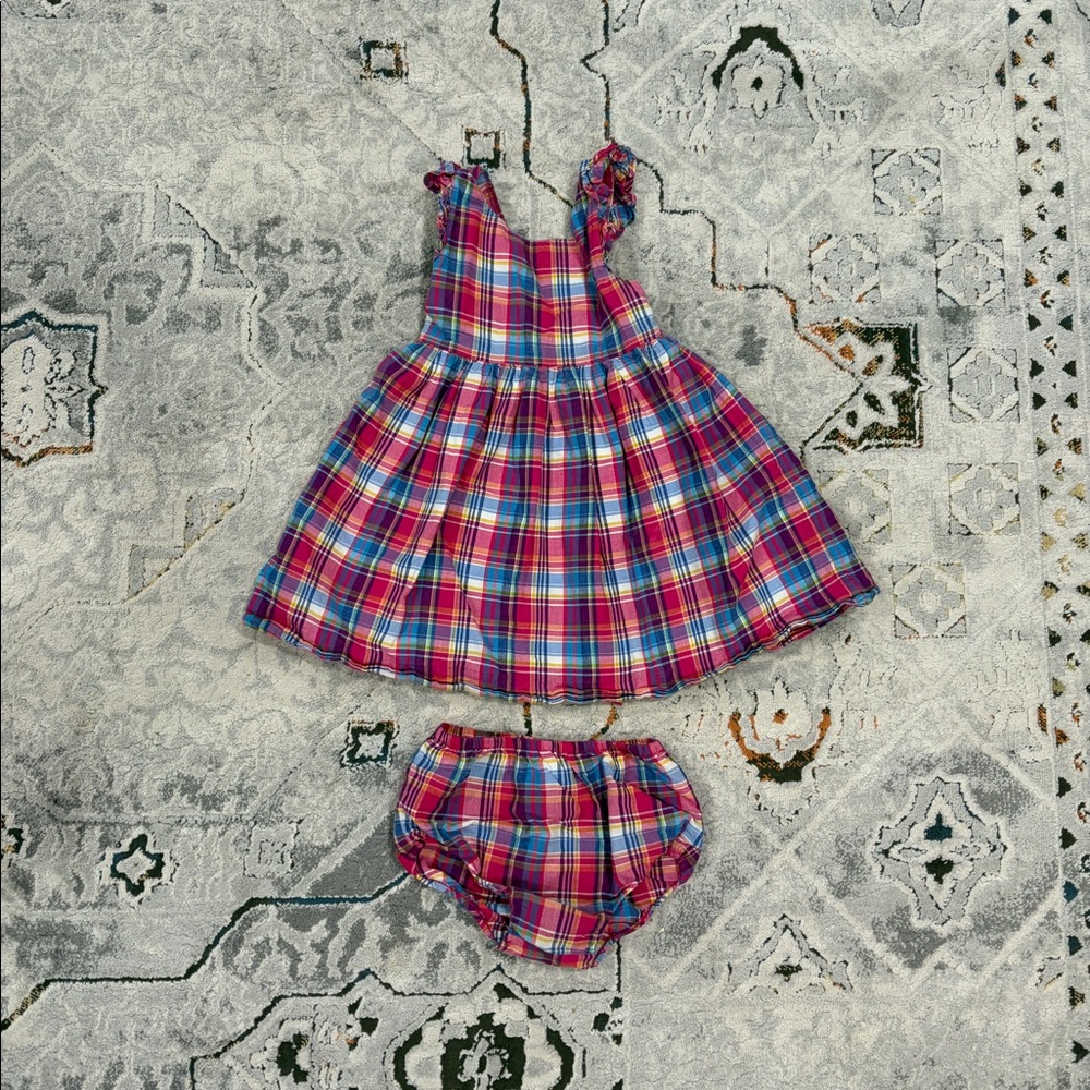Ralph Lauren plaid sundress, 24 months
